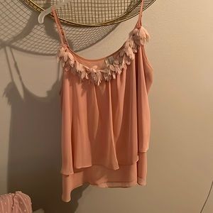 Pink/peach colored tank top